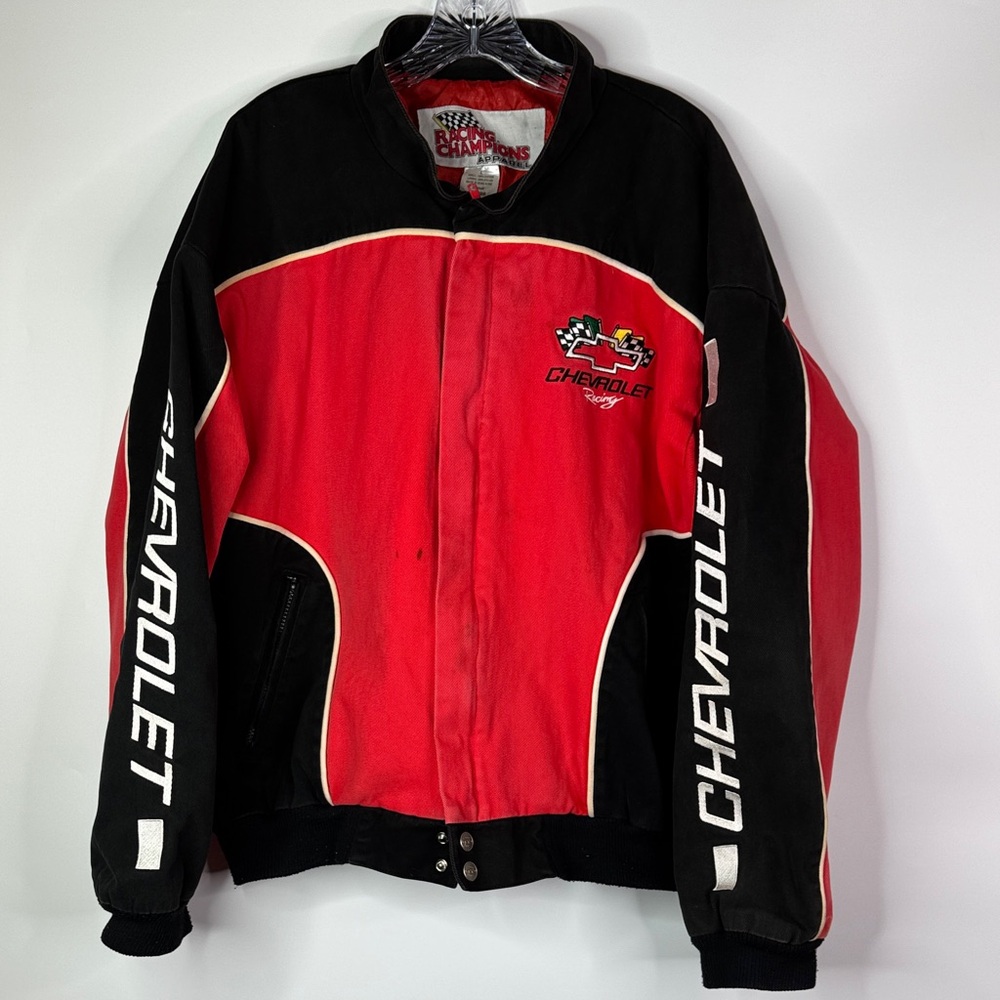 Vintage Racing Champions Apparel Chevrolet Racing NASCAR Red Jacket Large